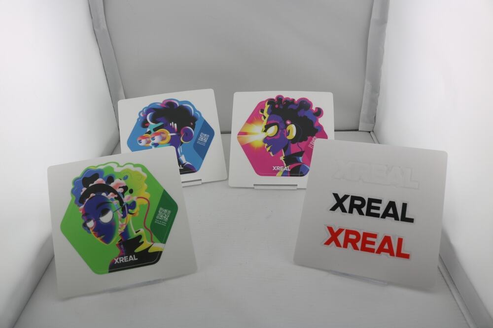 XREAL Promo Sticker Sheet Pack Collectible AR Experience QR Logo Decals New